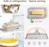 Countertop 2 4oz Clear Glass Butter Dish with Lid Covered Butter Container for Tabletop & & Refrigerator | Butter