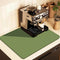 Coffee Mat for Countertops, Absorbent Rubber Bar Accessories for Kitchen, Fits Under Coffee Maker, 12"x19" Green