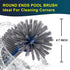 360 17.5" POOLAZA Degree Pool Brush - Heavy Duty Pool Brush Head for inground Pools/Above Ground Pools, Spa, Hot Tub