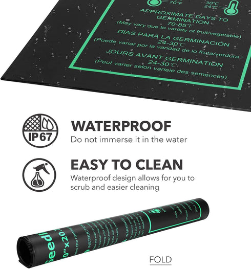 20" 20.75" 2 Pack BN-LINK Seedling Heat Mat Warm Hydroponic Heating Pad Waterproof x for Seed Starting Greenhouse