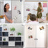 Black Magnetic Picture Frame 5X7 for Refrigerator, 8 Pack Black Photo Magnets Sleeves with Matte Film Cover