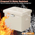 17 13 13 inch Tamfile Small Ottoman with Storage, x x Fireproof Safe Folding Ottoman with Lock for Important Documents