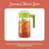 Takeya 2 Quart Flash Chill Iced Tea Maker, Airtight & Durable Jug, Raspberry
