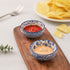 Selamica Ceramic Mini Dipping Bowls Set of 6, 3 inch Soy Sauce Dishes for Side Dishes, Appetizers, Vintage Blue