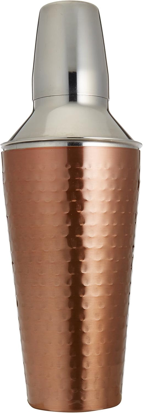 Cook Pro Inc. 3-Piece 27 oz Stainless Steel Cocktail Mixer, Copper