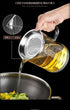 TLIOCAS 53 OZ Large Glass Bacon Grease Container with Strainer - Frying Oil Storage Can with Lid,Bacon Drippings