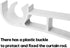 AddGrace Double Curtain Rod Brackets Set of 4, White Drapery Rod Window Hardware Holders