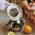 Pebipoo Lemon Orange Squeezer, Manual Juicer Stainless Steel Citrus Juicer Hand Press Lemon Squeezer with Bowl Juicer