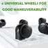 9.8 Inch Square Rolling Plant Caddy Saucer with Wheels, Heavy Duty Wheeled Planter Stand for Potted Plant, Coaster