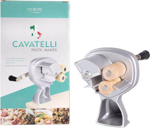 O'Creme Cavatelli Pasta Maker Original Italian Pasta Roller Pasta Maker Machine Non-Stick
