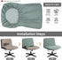 Armless YISUN Waterproof Criss Cross Chair Cover, Stretch Jacquard Chair Slipcover Washable Removable Office Desk Chair