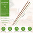 Cooking Chopsticks, Extra Long 16.5", Wooden Kitchen Chopstick, Reusable for Noodles, Frying, Hotpot