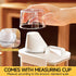 Sets,Food Total(2 2300ml 2 1100ml) Storage Cereal Organizers Containers Grade BPA free PET Material ReusableAirtight