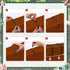12 3.2-6 Inch Frienda Pcs Adjustable Outdoor Light String Metal Hooks for Concrete Wall Cinder Block Fences Hangers