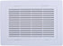 Oatey 34247 Louvered Design Access Panel Frame, ABS 6x9, White