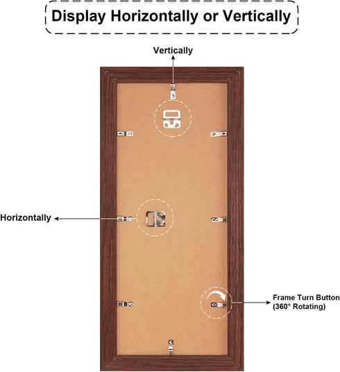 8x20 4 4X6 Picture Frame Display opening Picture Frame Collage,Multi Photo Frame with Mat,Plexiglass,Wall or Tabletop