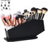 Coffin Brush Holder - Gothic Desk Organizer, Wooden Coffin Pen Holder for Bathroom, Living Room, Bedroom Decor (Black)