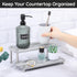 Segbeauty Bathroom Tray Countertop Organizer, 2 Tier of 11 x 4.3in Instant Drying Stone Tray Kitchen Counter Tray, Quick Dry Diatomaceous Tray Water Absorbing Stone Drying Tray for Bathroom Counter by Segbeauty