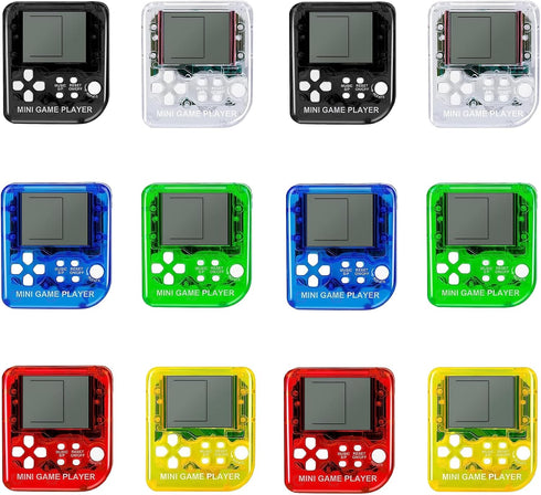 12Pcs Mini Video Game Party Favors Keychains for Kids, Birthday School Party Supplies