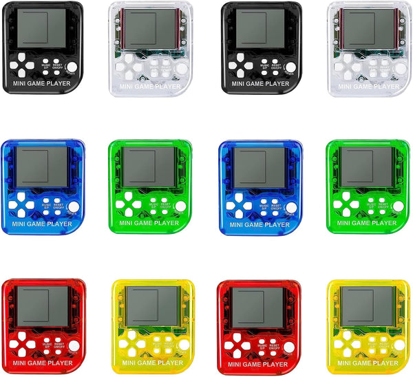 12Pcs Mini Video Game Party Favors Keychains for Kids, Birthday School Party Supplies