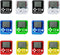 12Pcs Mini Video Game Party Favors Keychains for Kids, Birthday School Party Supplies