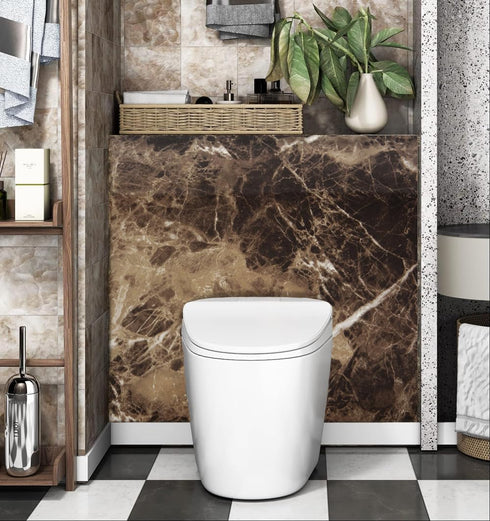 ROSEROSA Peel and Stick PVC Faux Marble Wallpaper, Self-Adhesive Covering for Counter Top Shelf Liner PGS4020