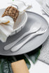 KNORK Eco 24 Piece Plant Based Cutlery, Reusable Bamboo Flatware Set, White