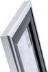 Modern-Contemporary Woodgrain Metallic Photo Frame - 4 x 6 inches, Black for Countertop Display
