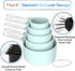 TILUCK Measuring Cups & Spoons Set, Stackable Cups and Spoons with Stainless Steel Handle, Kitchen Gadgets