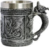 Medieval Roaring Dragon Mug - Dungeons and Dragons Beer Stein Tankard, 15.8oz Stainless Coffee Mug for GOT Lovers