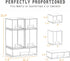 Gajiuhon Countertop, 5-Piece Baby Bottle Organizer, Large Capacity Stackable Acrylic Storage with Non-Slip Pads