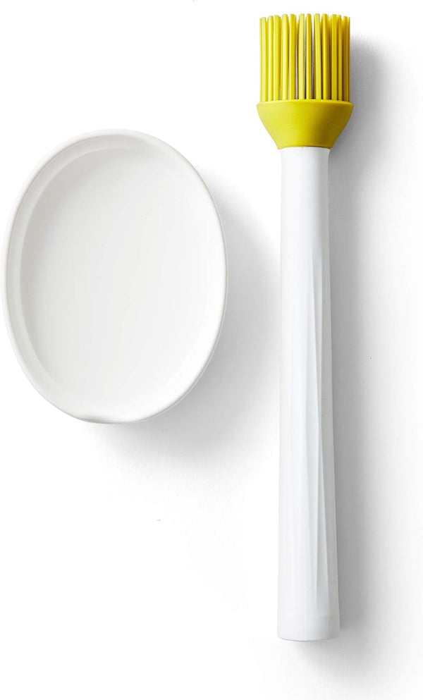 HerbWand Basting Brush with Ceramic Tray