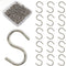 Millennial Essentials Mini S Hooks, 200pcs S Shaped Wire Hook Hangers for DIY Crafts, Jewelry, Key Chain