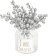 Lvydec 16pcs Christmas Glitter Berries Stems, 7.8" Artificial Picks for Christmas Tree Ornaments & DIY Wreath