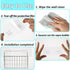 cobee 8 Rack(4 Set) Pcs Shower Caddy Adhesive Replacement, Shower Adhesive Hooks Wall Hooks, Transparent Strong