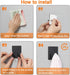 Adhesive Hooks, Stick on Stainless Steel Towel Robe Razor Wall Hooks, Heavy Duty Shower Hangers for Bathroom Kitchen