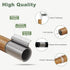 QDWIS 48 84 Inch,1'' Set,36-88'',Color:Natural Wood Curtain Rods for Windows to Diameter Drapery Rods with Imitation
