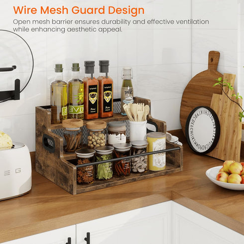 3 Countertop Homode Liquor Bottle Display Shelf, Step Coffee Syrup Rack Organizer, Liquor Wine Rack, Mini bar, Liquor