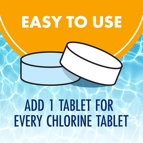 HAMMER Swimming 1 Pack, 16 Count ARM & Clear Balance Pool Alkalinity & pH Maintenance Tablets, White