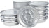 Premium 7-Inch Aluminum Round Foil Pans with Paper Lids, 60pcs Disposable for Roasting Baking