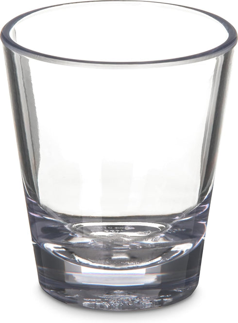 Carlisle FoodService Products Alibi Round Clear Glass, 1.8 Ounces, (Pack of 24) for Restaurants, Catering