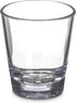 Carlisle FoodService Products Alibi Round Clear Glass, 1.8 Ounces, (Pack of 24) for Restaurants, Catering