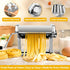 7 Settings 2-in-1 Pasta Maker with Thickness Roller, Cutter, Hand Crank and Table Clamp, Stainless Steel Manual Pasta