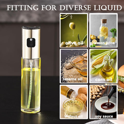 100ml Olive Oil Spritzer, Oil Sprayer for Cooking, Salad, BBQ, Kitchen Baking, Roasting