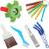 BOJACK Air Conditioner Fin Cleaner Set, AC Fin Comb and Brush, Condenser Coil Cleaner Tool (6 Pcs)