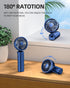 FrSara Portable Handheld Fan, Mini Desk Fan, 2000mAh Ultra-Long Battery Life, 3-Speed Adjustment