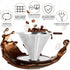 Pour Over Coffee Dripper, Professional Paperless Drip Brew Cone Maker with Reusable Stainless Steel Filter, 1-4 Cup