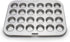 Fox Run Mini Muffin and Cupcake Pan, 10.5 x 13.75 x 1.5 inches, 24 Cup, Stainless Steel