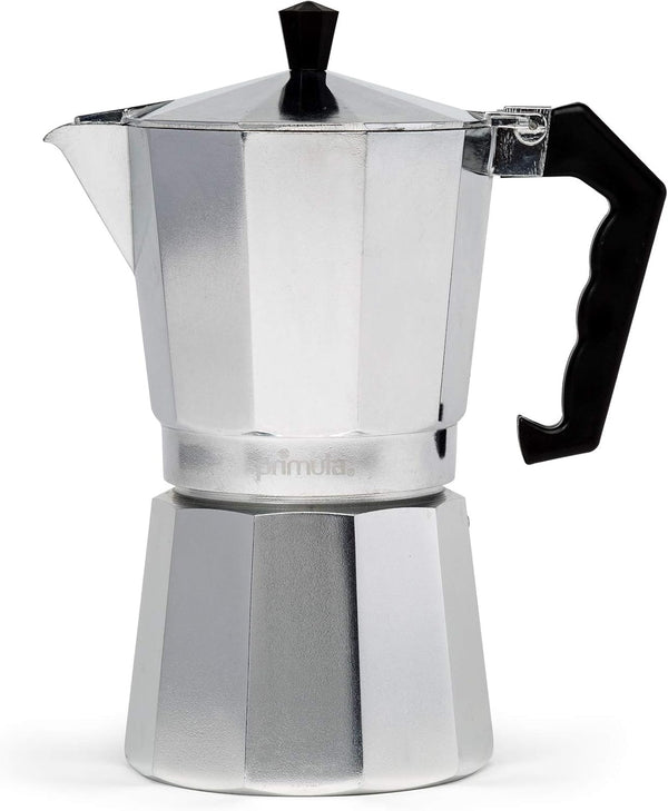 Primula Classic Stovetop Espresso and Coffee Maker, Moka Pot for 9 Espresso Cups, Silver