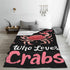 Cozy 40"X50" Crabs Blanket Just A Girl Who Love Crabs Fleece Throw Blanket Super Soft Warm Fuzzy Plush Crab Blanket